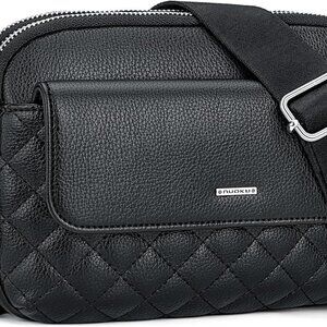 Small Crossbody Purse for Women, Double Zipper Crossbody Bags for Women Small Si